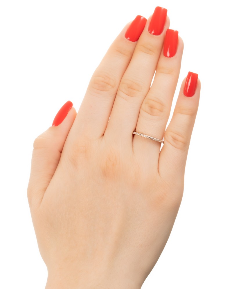 Золотое кольцо с цирконами