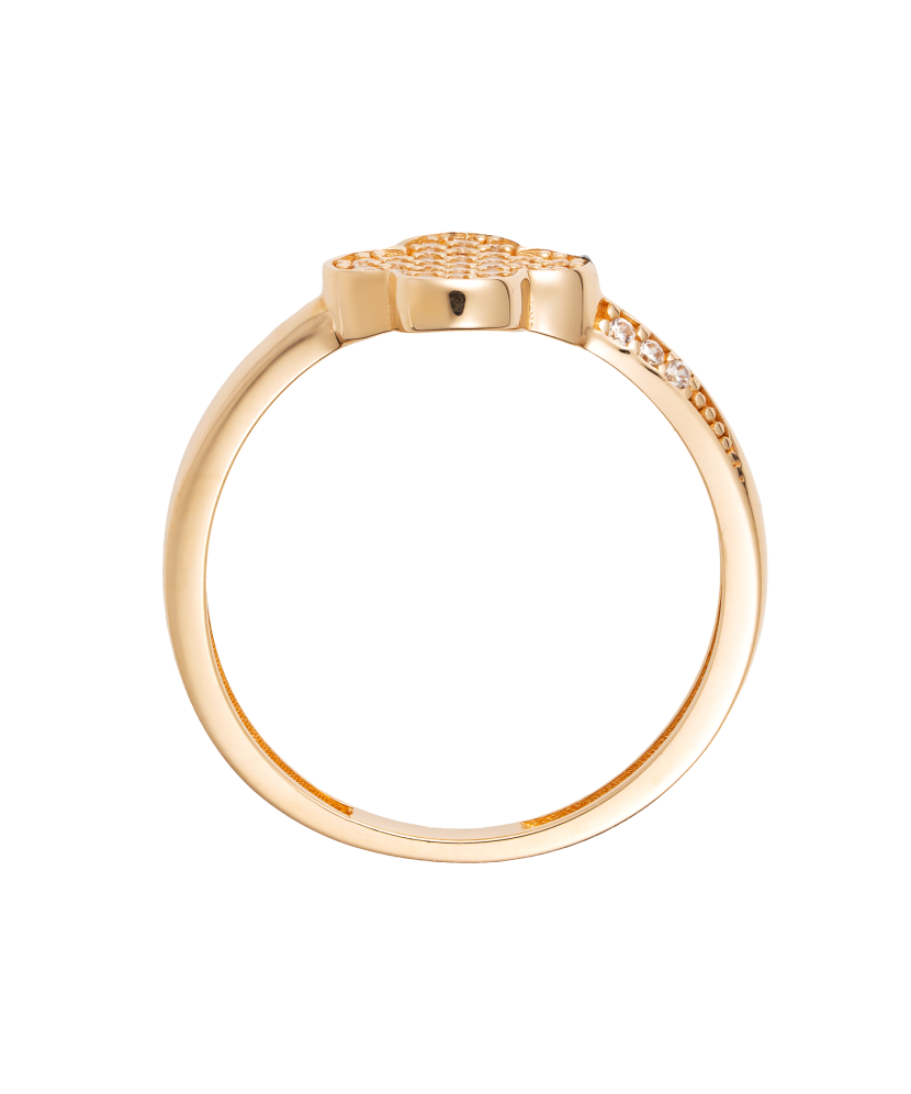 Kuldsõrmus tsirkoonidega