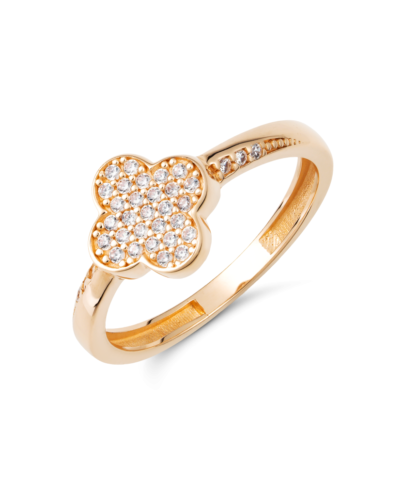 Kuldsõrmus tsirkoonidega