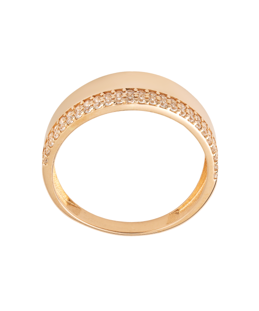 Kuldsõrmus tsirkoonidega