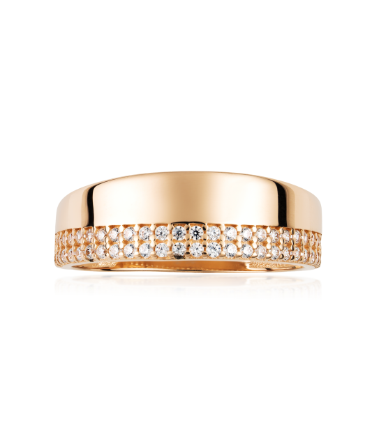 Золотое кольцо с цирконами