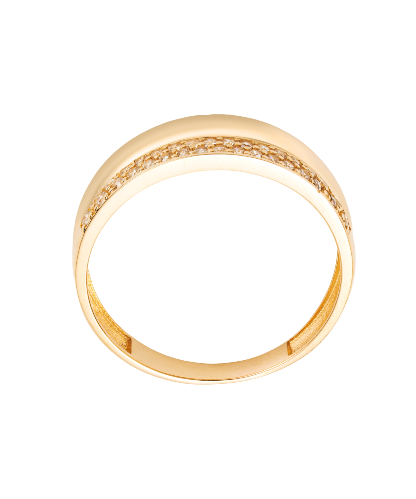 Kuldsõrmus tsirkoonidega