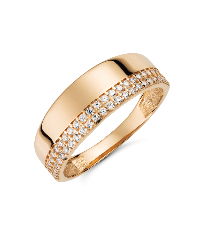 Kuldsõrmus tsirkoonidega