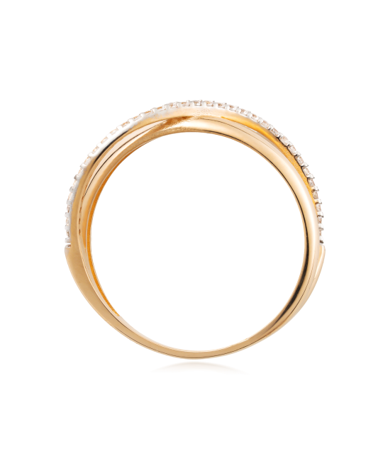 Kuldsõrmus tsirkoonidega