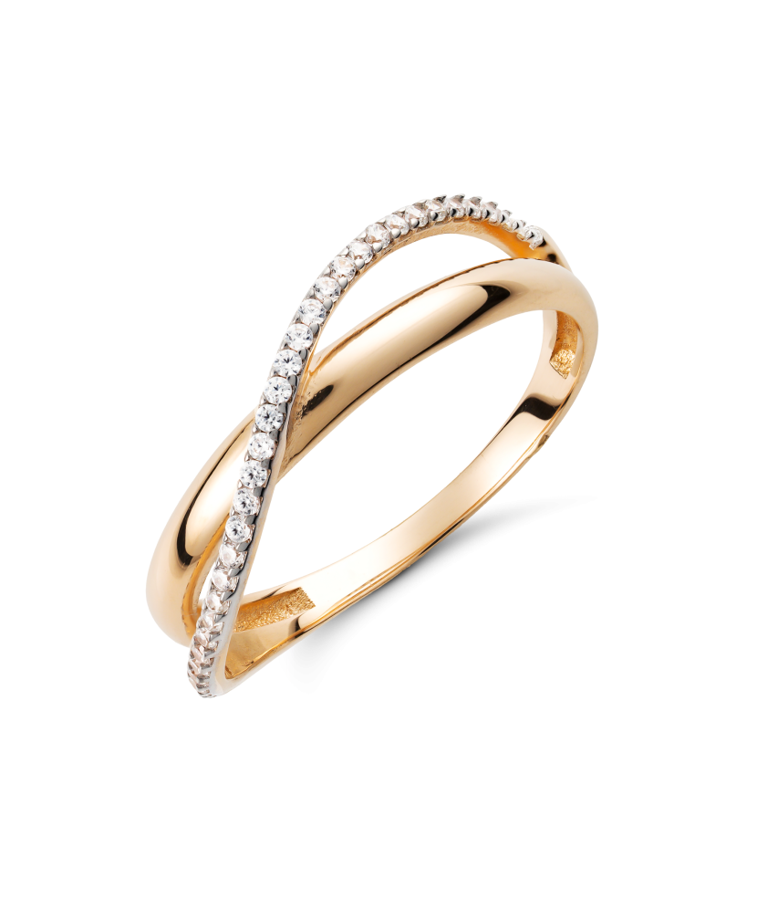 Kuldsõrmus tsirkoonidega