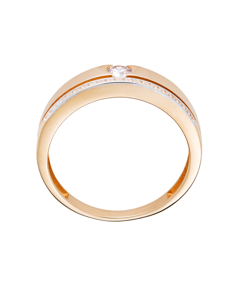 Kuldsõrmus tsirkoonidega