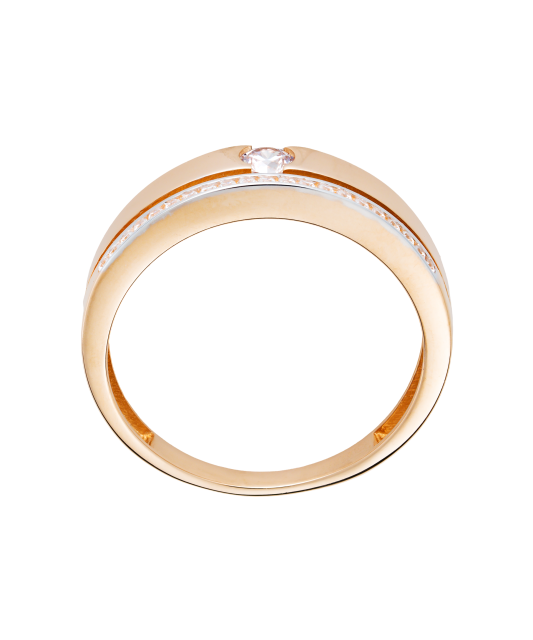 Kuldsõrmus tsirkoonidega