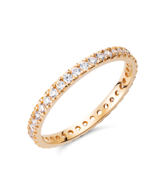 Золотое кольцо с цирконами