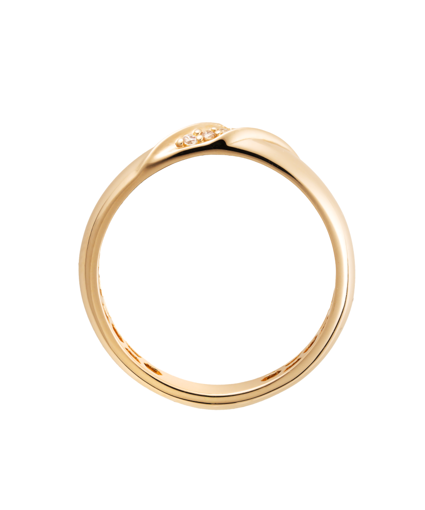 Kuldsõrmus tsirkoonidega