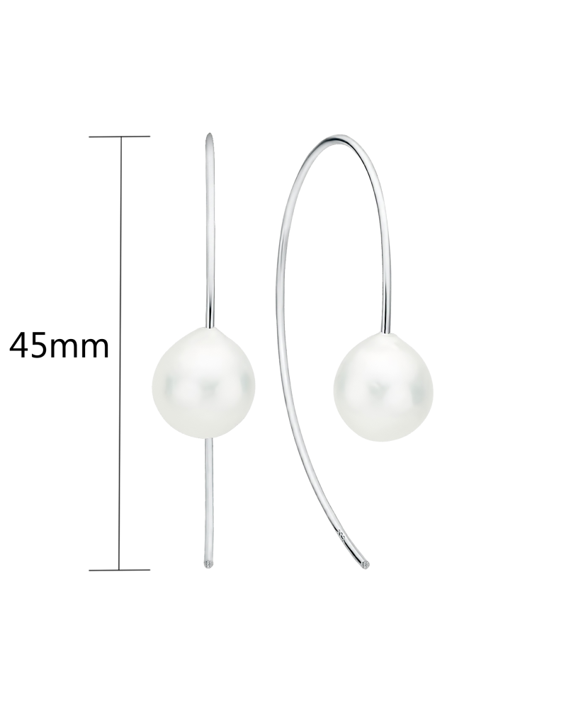 Hõbekõrvarõngad Kasumi pärlite ja tsirkoonidega