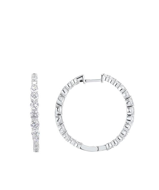 Hõbekõrvarõngad tsirkoonidega