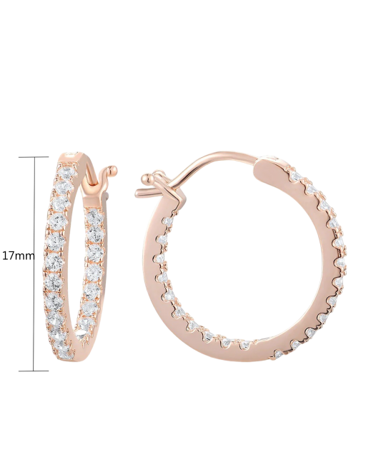 Kullatud hõbekõrvarõngad tsirkoonidega