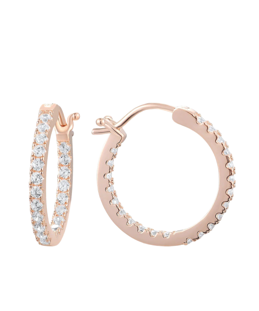 Kullatud hõbekõrvarõngad tsirkoonidega