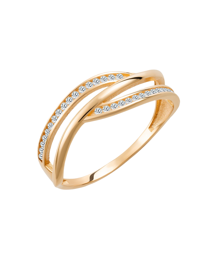 Kuldsõrmus tsirkoonidega