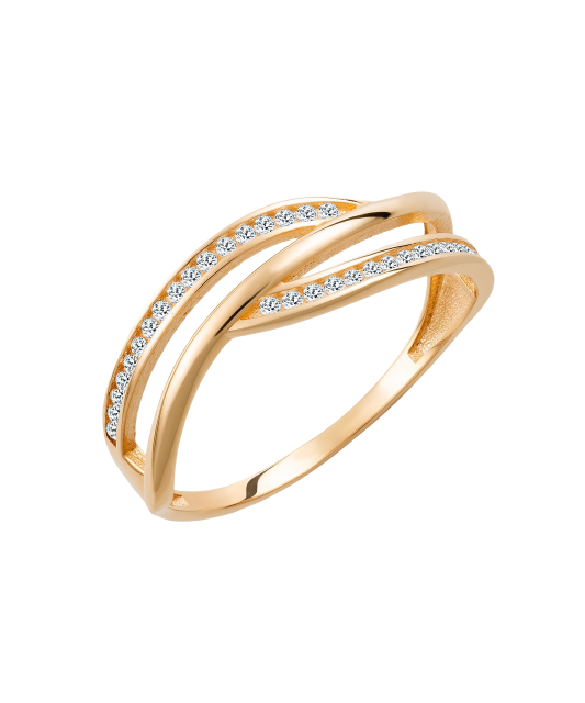 Kuldsõrmus tsirkoonidega