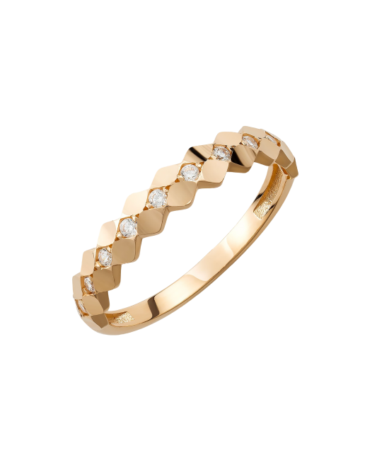 Kuldsõrmus tsirkoonidega