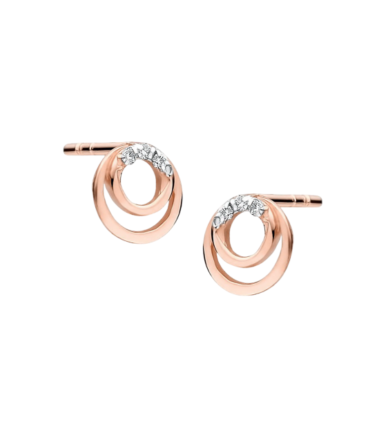 Золотые серьги с бриллиантами