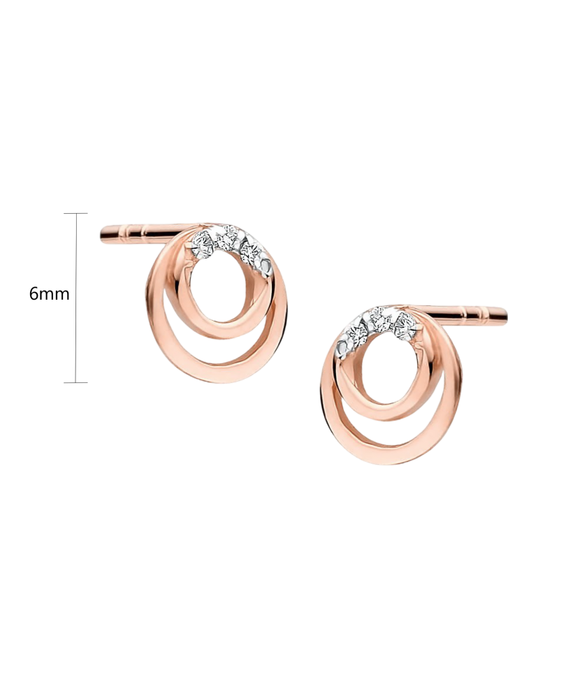 Золотые серьги с бриллиантами