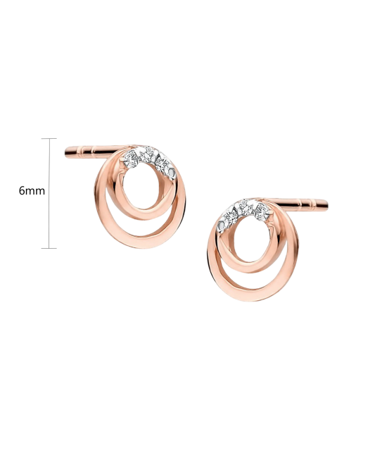 Золотые серьги с бриллиантами