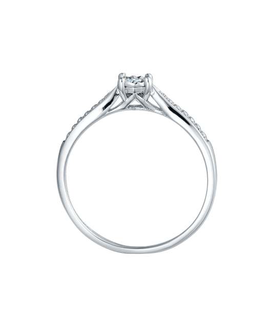 Hõbesõrmus teemandiga