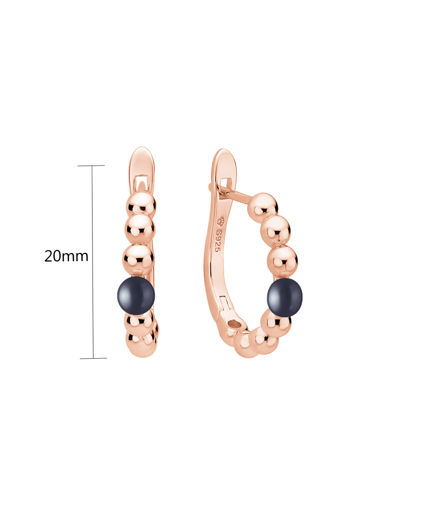 Kullatud hõbekõrvarõngad pärlitega