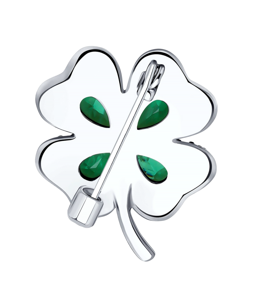 Hõbedast pross tsirkoonidega