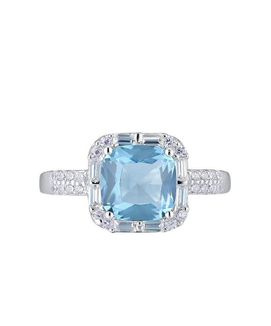 Hõbesõrmus tsirkoonidega