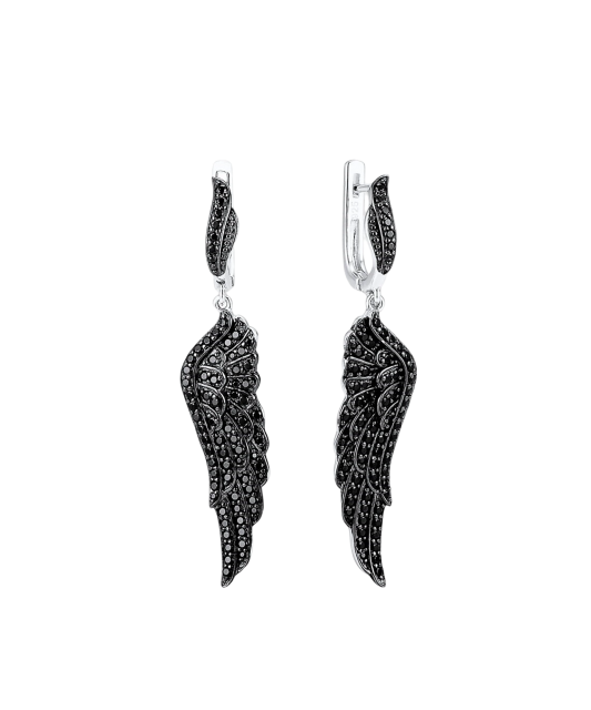 Hõbedast spinellidega kõrvarõngad