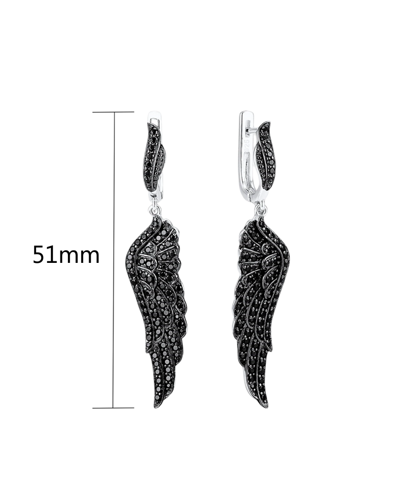 Серебряные серьги со шпинелями