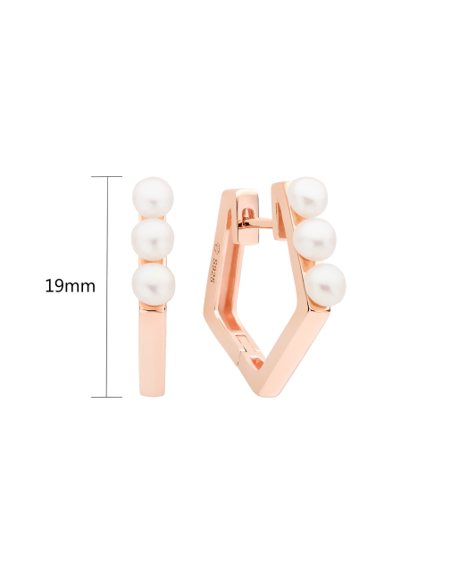 Kullatud hõbekõrvarõngad pärlitega