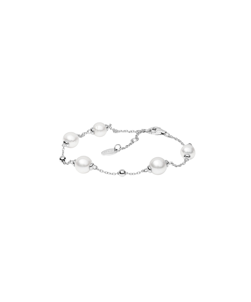 Käevõru pärlite ja hõbedaga