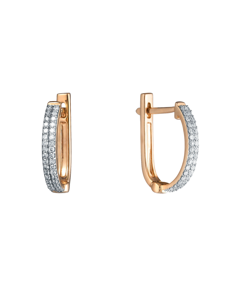 Kuldkõrvarõngad briljantidega