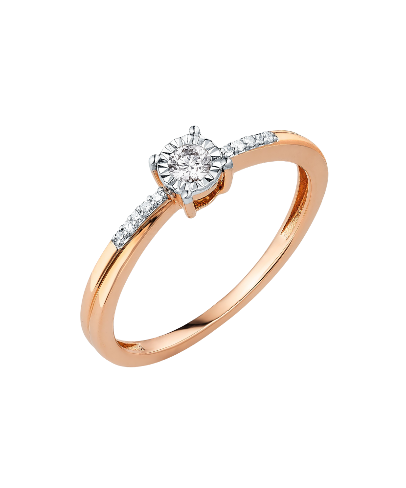 Золотое кольцо с бриллиантами