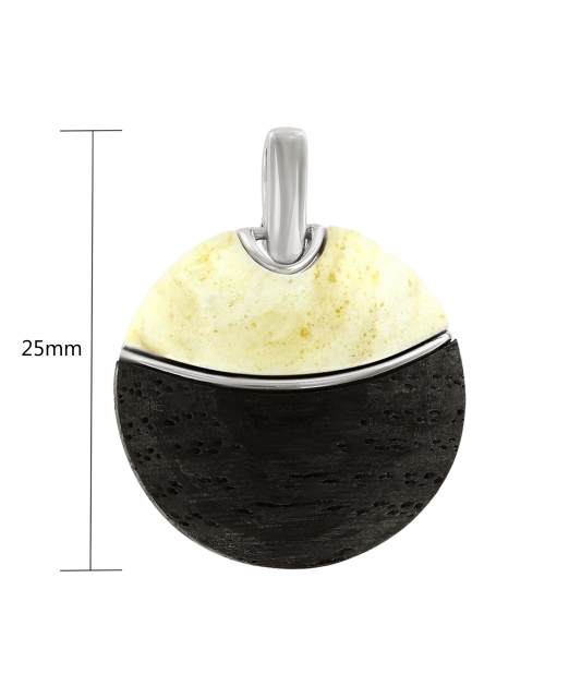 Hõberipats merevaigu ja puiduga