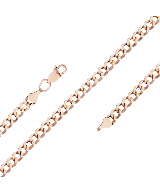 Kuldkett "Curb" 4.2mm Goldinga CURB42MM