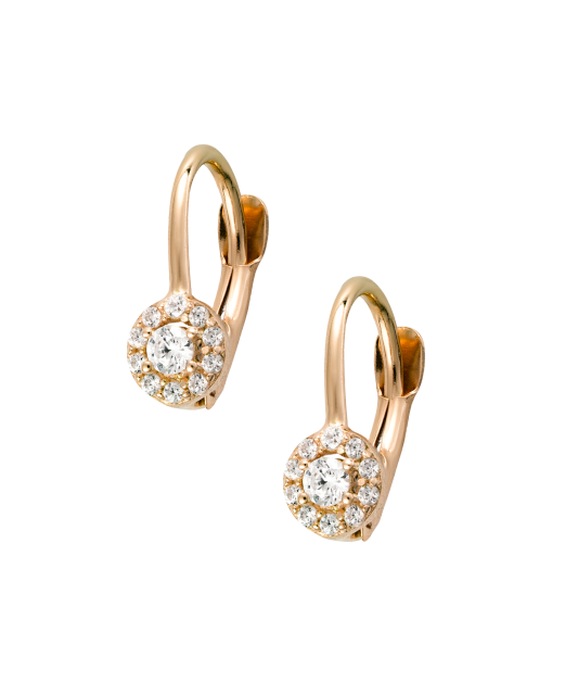 Kuldkõrvarõngad tsirkoonidega