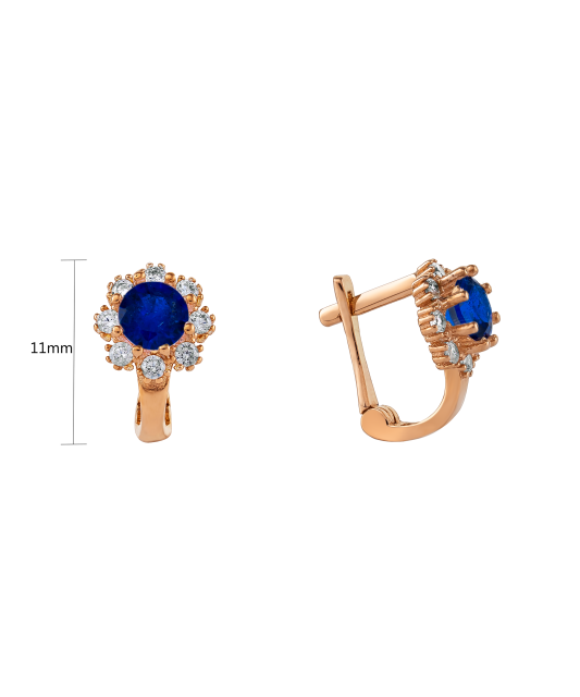 Kuldkõrvarõngad tsirkoonidega