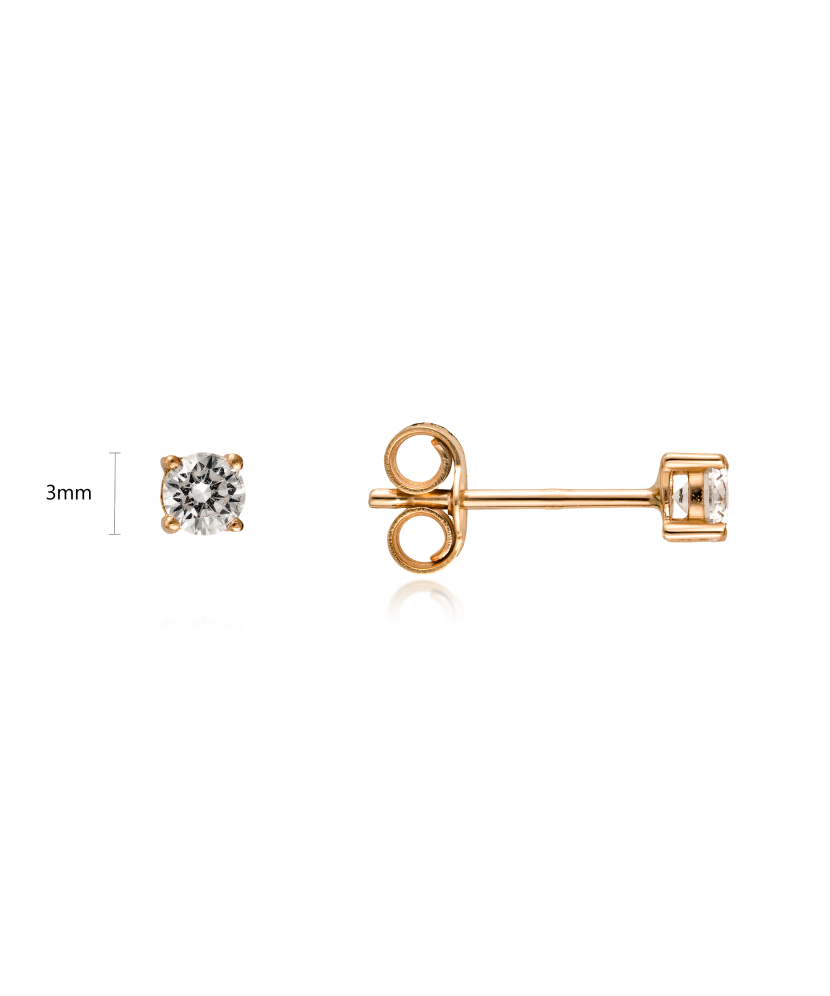 Kuldkõrvarõngad tsirkoonidega