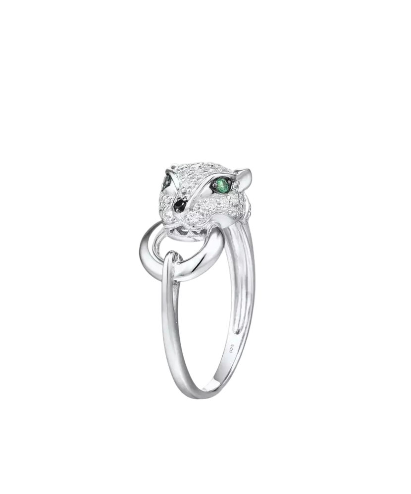 Серебряное кольцо со шпинелями и цирконами