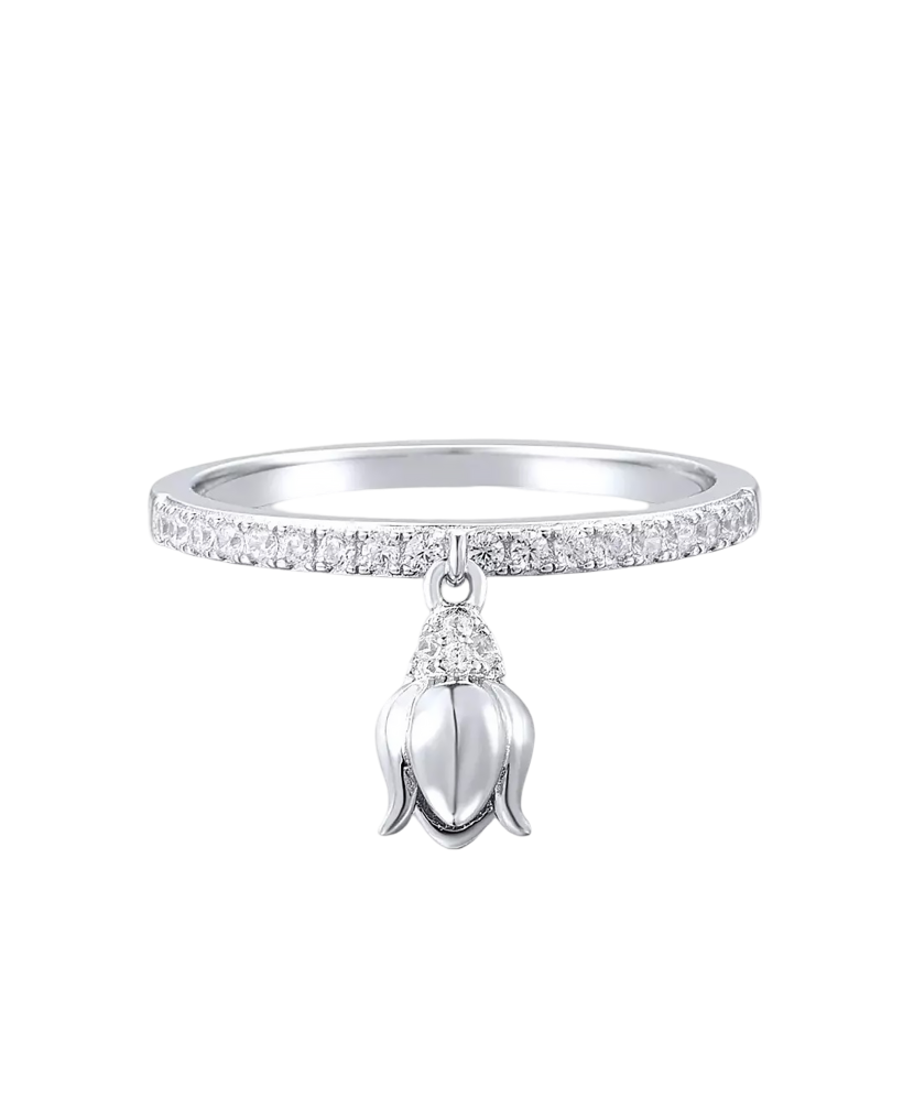 Hõbesõrmus tsirkoonidega