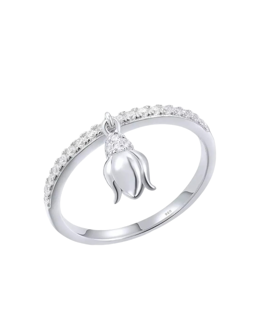 Hõbesõrmus tsirkoonidega