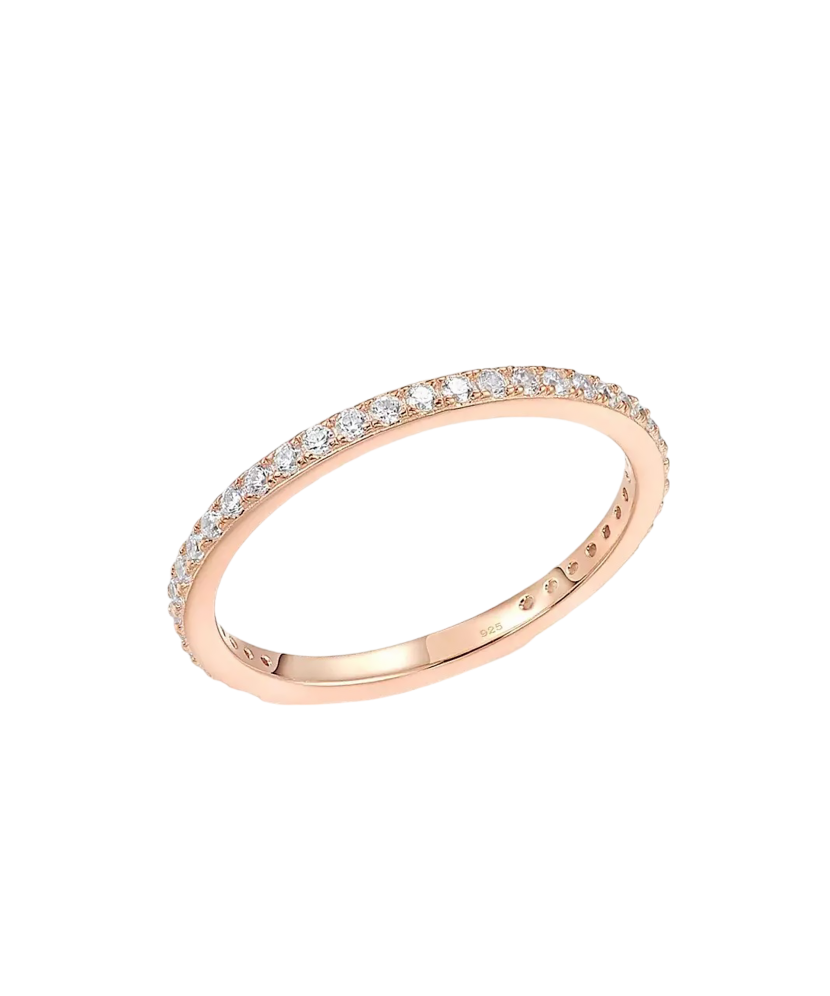 Kullatud Hõbesõrmus tsirkoonidega