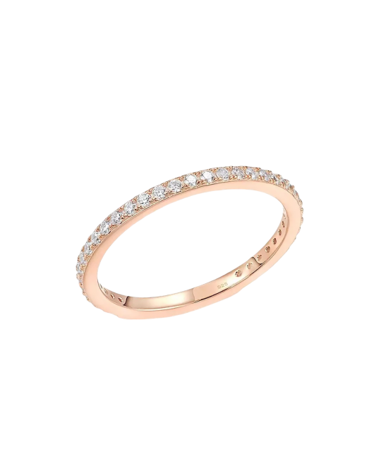 Kullatud Hõbesõrmus tsirkoonidega