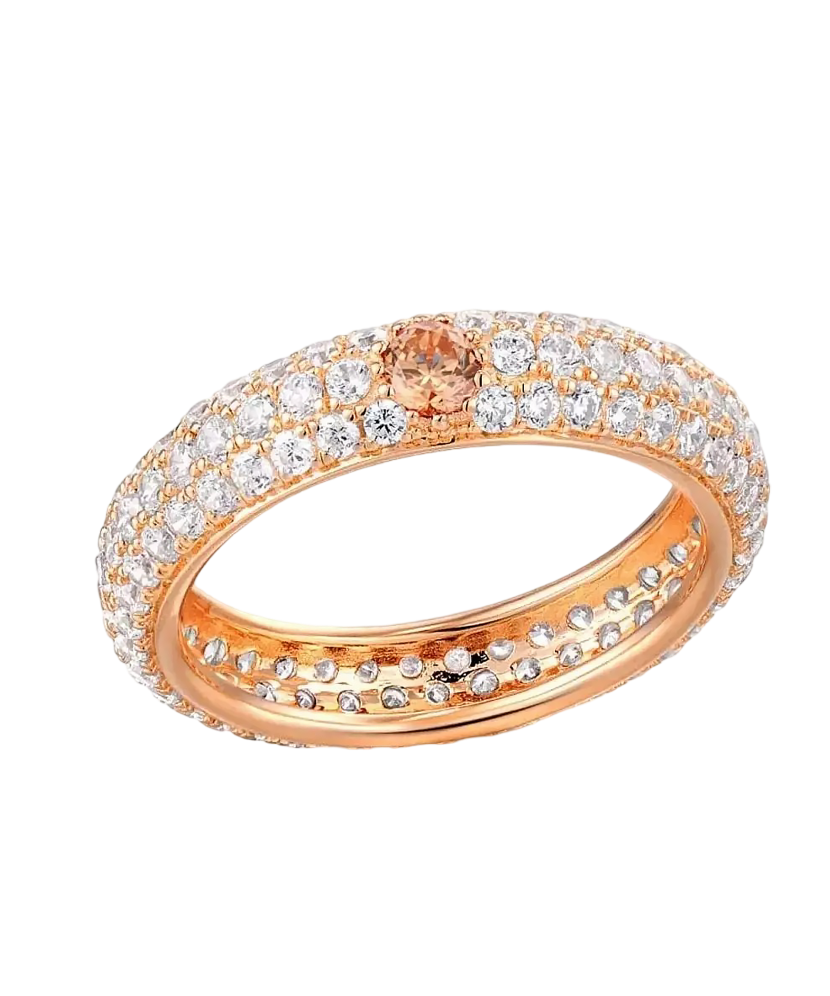 Kullatud Hõbesõrmus tsirkoonidega