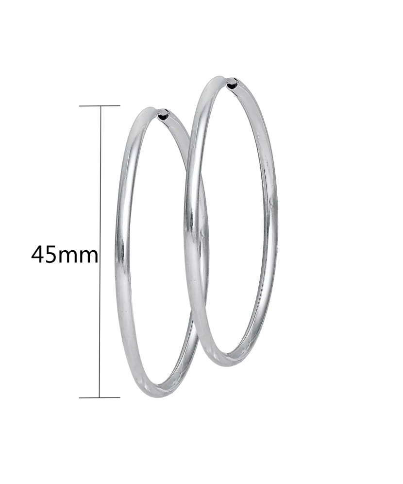 Серьги из серебра конго 45mm