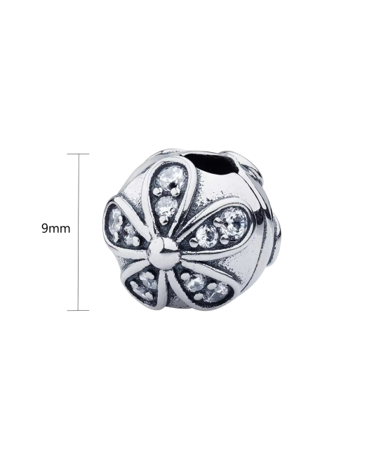 Универсальная серебряная подвеска с цирконами