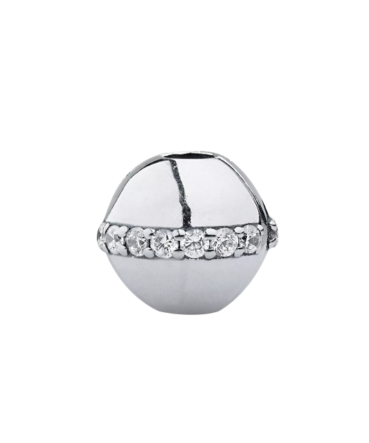 Универсальная серебряная подвеска с цирконами