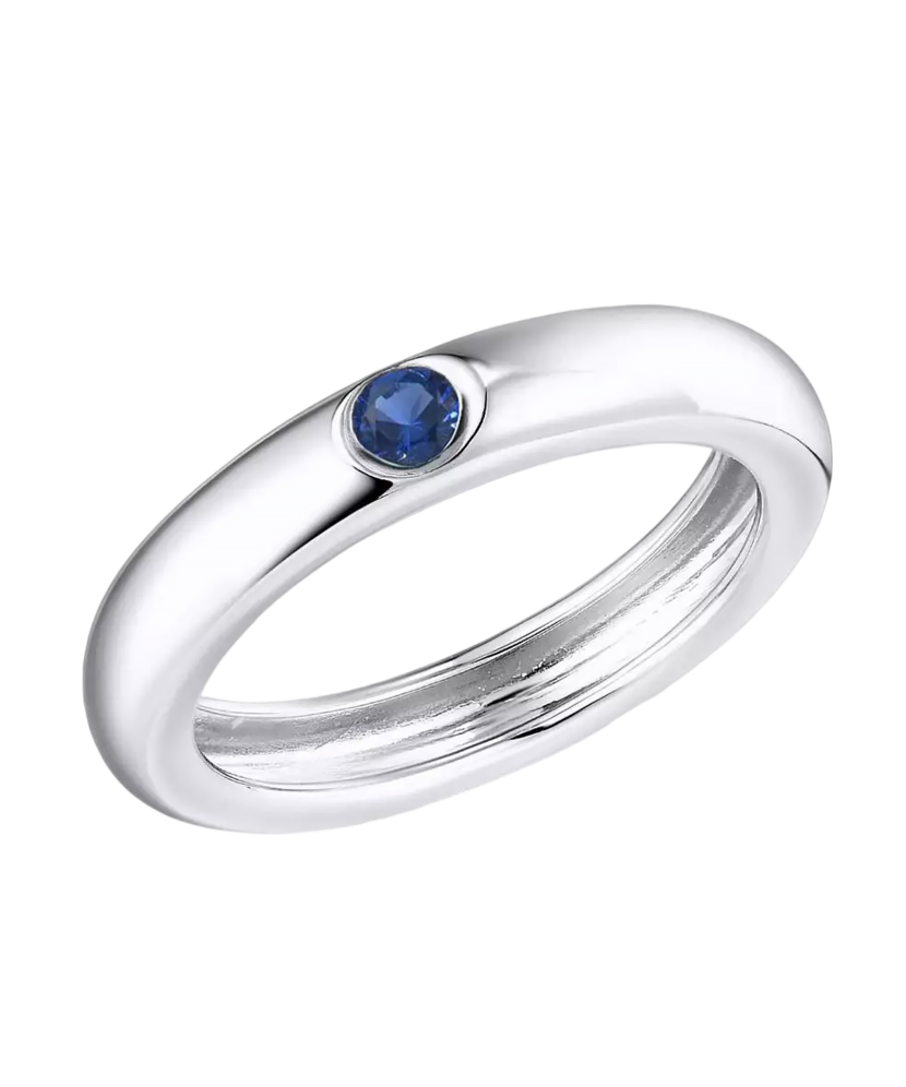 Кольцо из серебра с фианитами