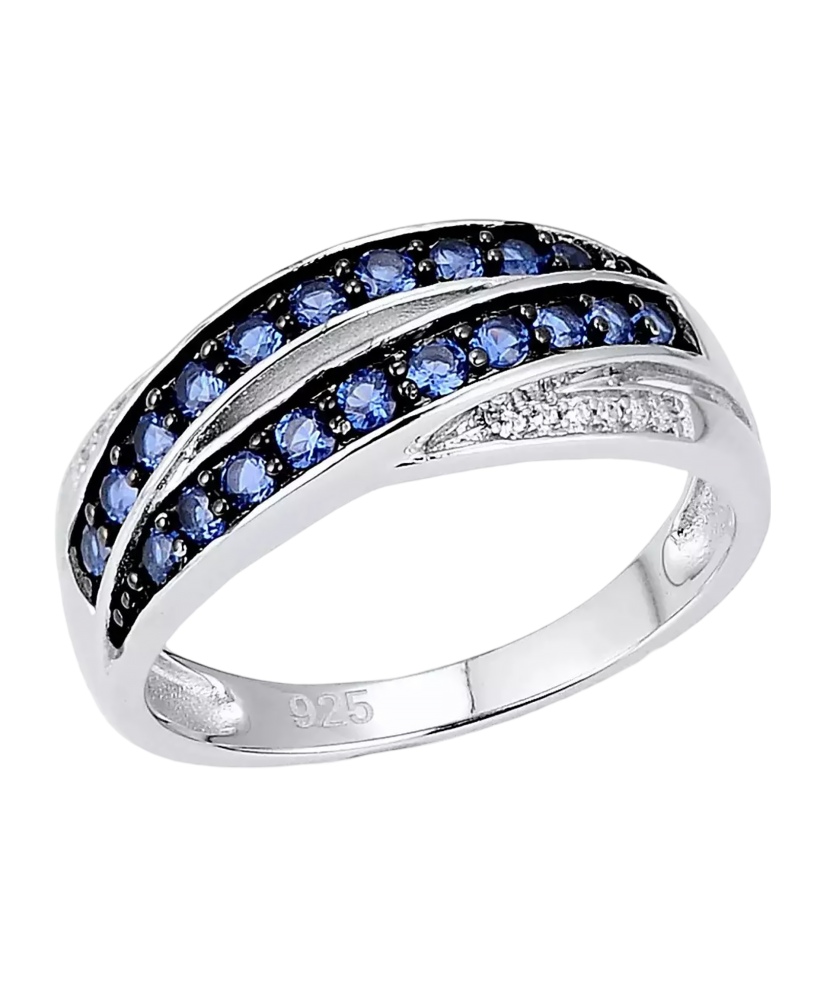 Hõbesõrmus tsirkoonidega