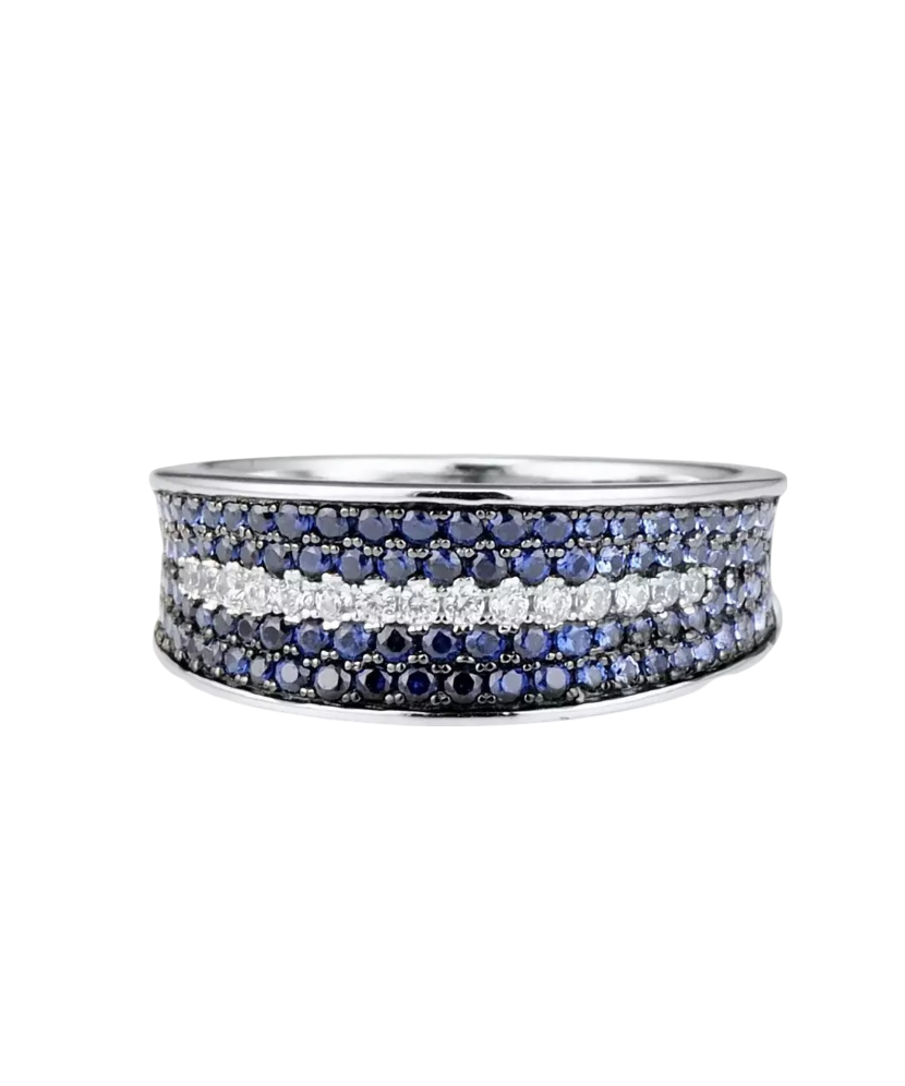 Hõbesõrmus tsirkoonidega